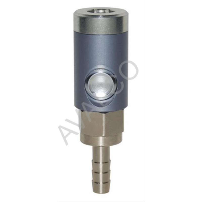 Coupleur de sécurité à bouton ISO 6150B DN5.5 sortie cannellée Ø8